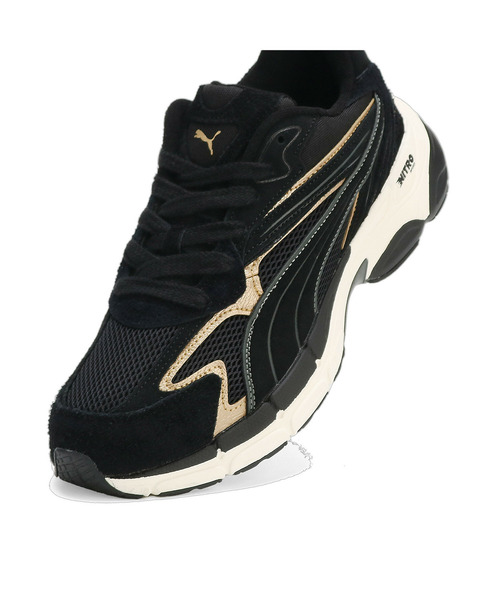 「PUMA」 シューズ 25.0cm ブラック×グレー メンズ_画像6