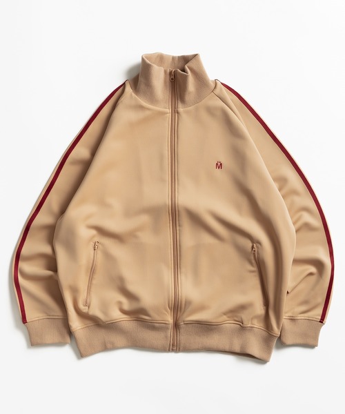 「MUHET」 ジャージブルゾン X-LARGE チャコールグレー レディース_画像6