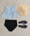 水着 「水着」ペプラムキャミ+ショーツSET ...の詳細画像2