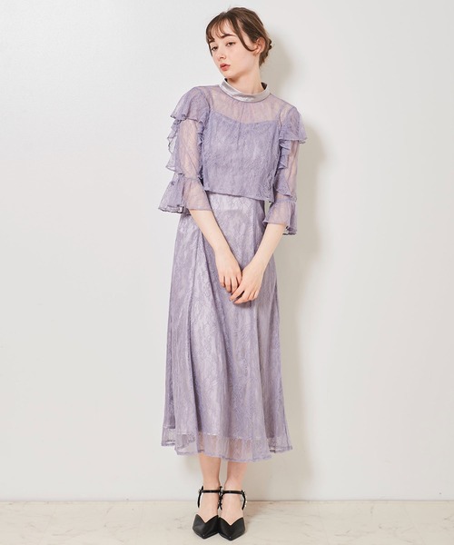 「31 Sons de mode」 コンビワンピース 36 ブラウン レディース_画像3