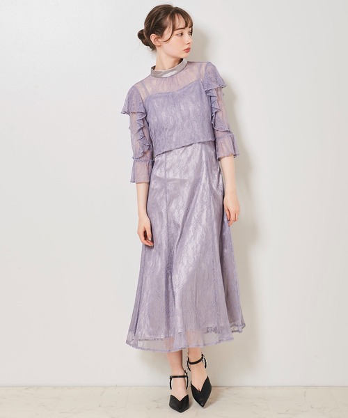「31 Sons de mode」 コンビワンピース 36 ブラウン レディース_画像4