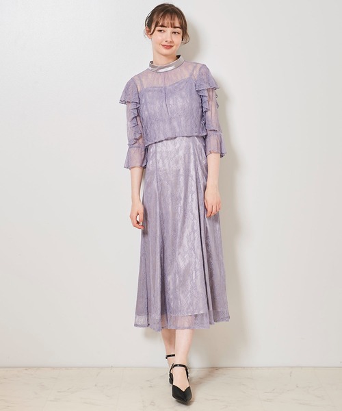 「31 Sons de mode」 コンビワンピース 36 ブラウン レディース_画像6