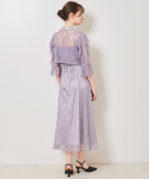 「31 Sons de mode」 コンビワンピース 36 ブラウン レディース_画像8