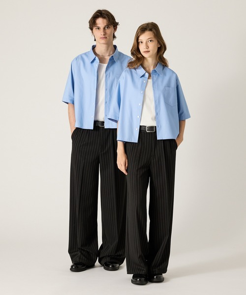 CLEL（クレイル） シャツ 「CLEL」Royal Oxford Short Sleeve Cropped