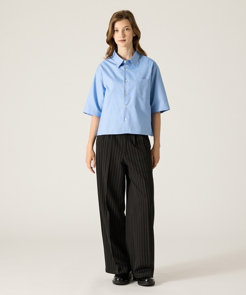 CLEL（クレイル） シャツ 「CLEL」Royal Oxford Short Sleeve Cropped