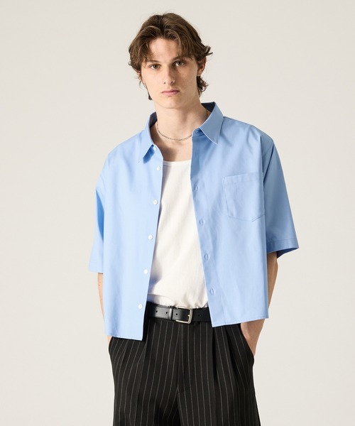 CLEL（クレイル） シャツ 「CLEL」Royal Oxford Short Sleeve Cropped