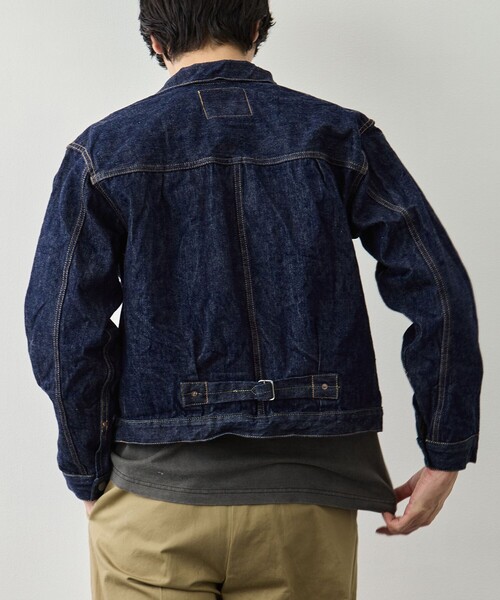デニムジャケット gジャン 「orSlow/オアスロウ」TYPE1 40S PLEATED FRONT BLOUSE メンズの画像