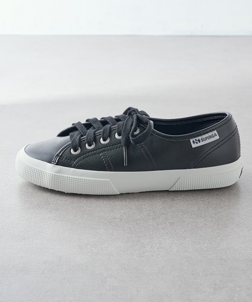「SUPERGA」 ローカットスニーカー 36 ブラック レディース_画像2