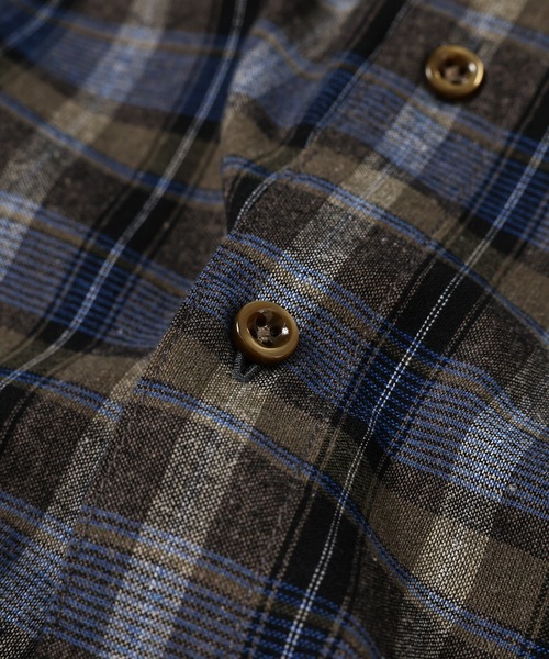 シャツ UNISEX GREY CHECK SHIRT WOVEN メンズ レディースの画像