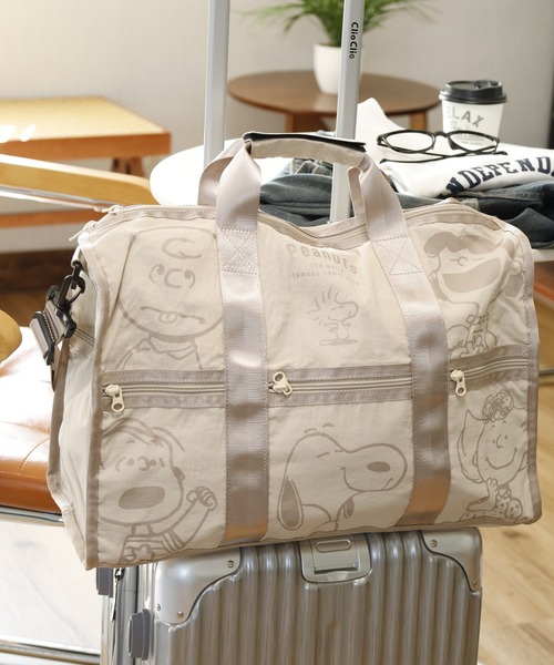 SNOOPY（スヌーピー） ボストンバッグ ボストンバッグ 6コマ キャリー