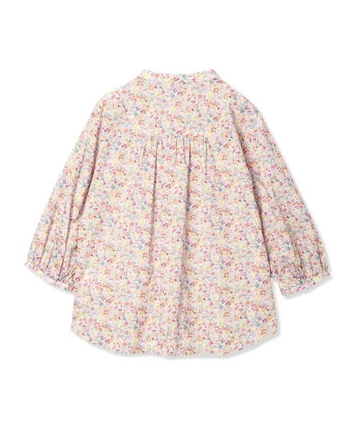 ブラウス シャツ 「Liberty」リバティプリントスタンドカラーシャツ レディースの画像