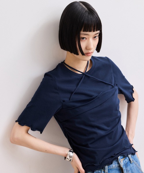 tシャツ 「WEB限定」ベアトップレイヤードカットソー レディースの画像