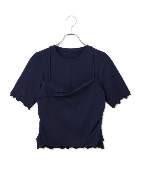 tシャツ 「WEB限定」ベアトップレイヤードカットソー レディースの画像