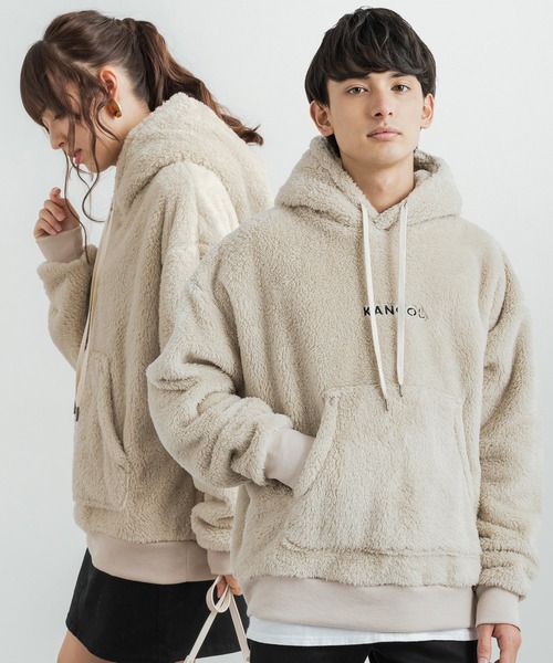 「KANGOL」 プルオーバーパーカー L ネイビー メンズ_画像5