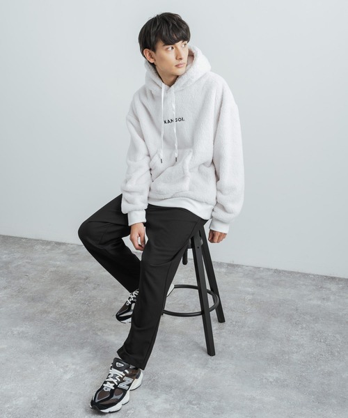 「KANGOL」 プルオーバーパーカー L ネイビー メンズ_画像7