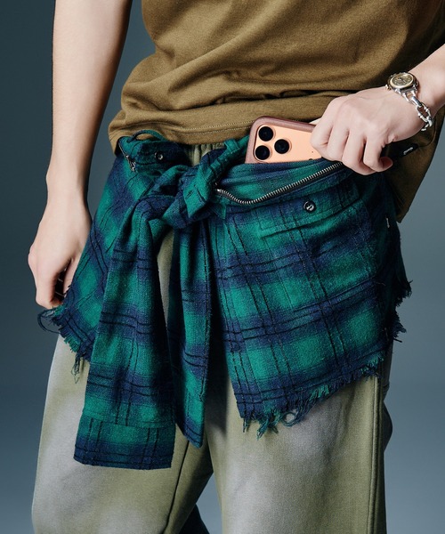 glamb（グラム） エコバッグ Check Shirt Bag / チェックシャツバッグ