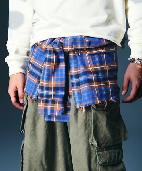 glamb（グラム） エコバッグ Check Shirt Bag / チェックシャツバッグ