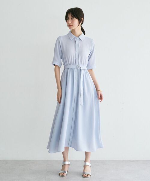 YECCA VECCA（イェッカヴェッカ） シャツワンピース 「接触冷感