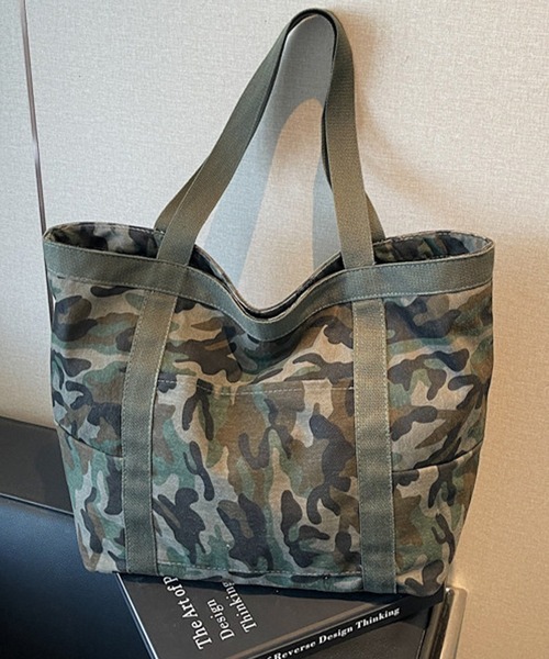 DAY CLOSET トートバッグ 「軽量/A4収納可/マチ付き/2WAY」迷彩