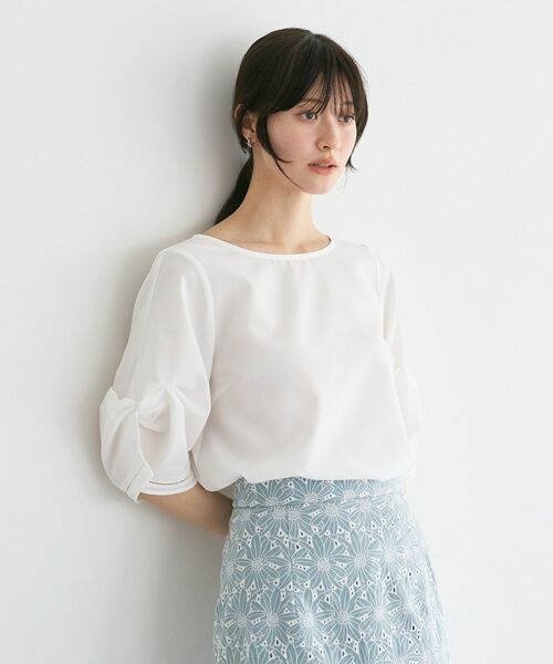 theory luxe（セオリーリュクス） 半袖ブラウス 38 ホワイト