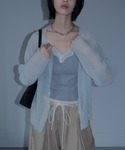 ブラウス シャツ 夏 ワッシャー加工クルーシア...の詳細画像2