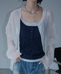 ブラウス シャツ 夏 ワッシャー加工クルーシア...の詳細画像3