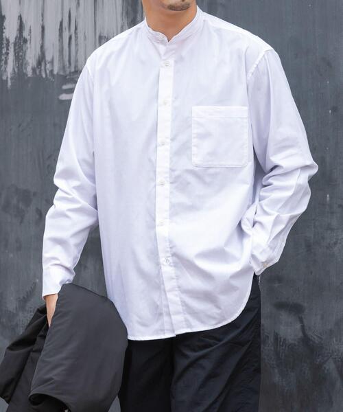「URBAN RESEARCH ROSSO MEN」 長袖シャツ LARGE ホワイト メンズ_画像2