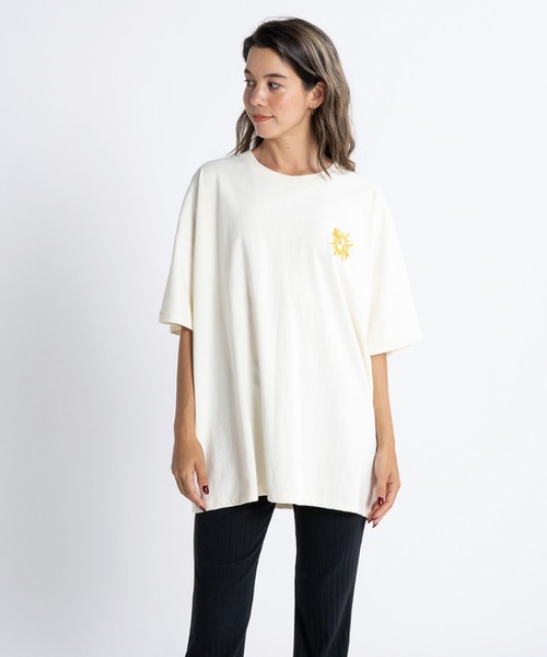 「ROXY」 半袖Tシャツ MEDIUM ホワイト レディース_画像3