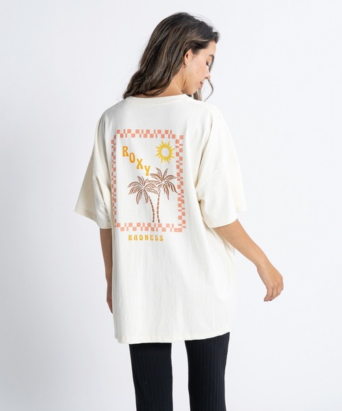 「ROXY」 半袖Tシャツ MEDIUM ホワイト レディース_画像4