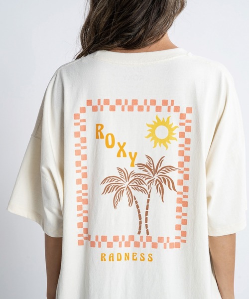 「ROXY」 半袖Tシャツ MEDIUM ホワイト レディース_画像6