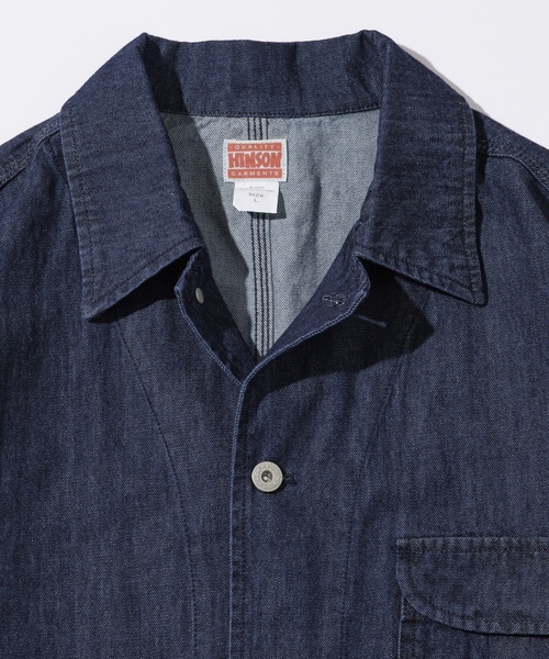 「HINSON」 デニムジャケット MEDIUM ネイビー メンズ_画像3