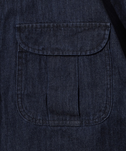 「HINSON」 デニムジャケット MEDIUM ネイビー メンズ_画像4