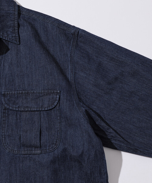 「HINSON」 デニムジャケット MEDIUM ネイビー メンズ_画像5