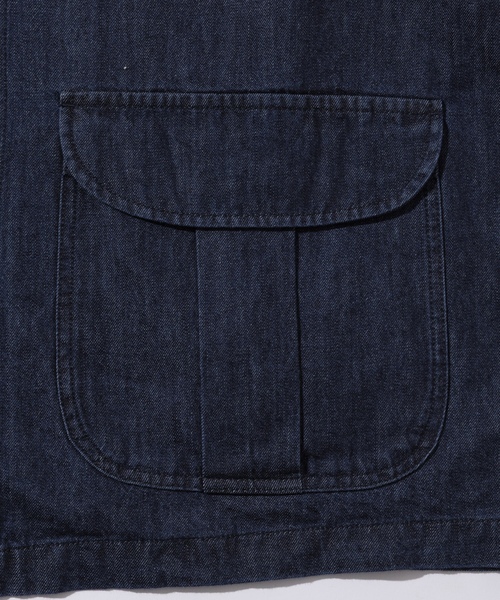 「HINSON」 デニムジャケット MEDIUM ネイビー メンズ_画像6