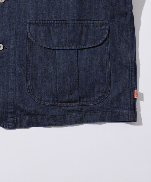 「HINSON」 デニムジャケット MEDIUM ネイビー メンズ_画像7