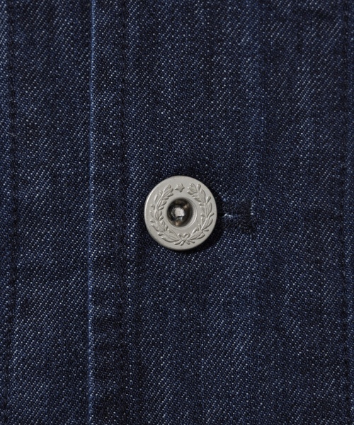 「HINSON」 デニムジャケット MEDIUM ネイビー メンズ_画像9
