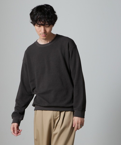 「NANO universe」 長袖Tシャツ M グレー メンズ_画像3
