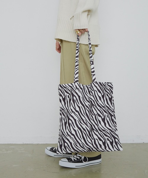 トートバッグ バッグ 対応 ゼブラ柄トートバッグ Aunt Marie S Zozotown Paypayモール店 通販 Paypayモール