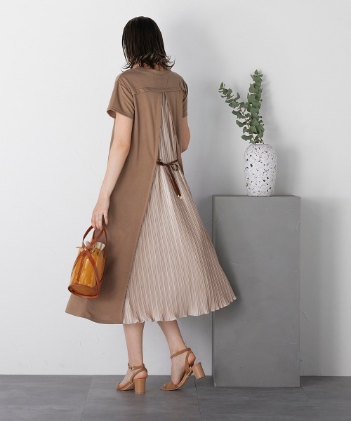 ワンピース バックプリーツリボン半袖ワンピース Zozotown Paypayモール店 通販 Paypayモール
