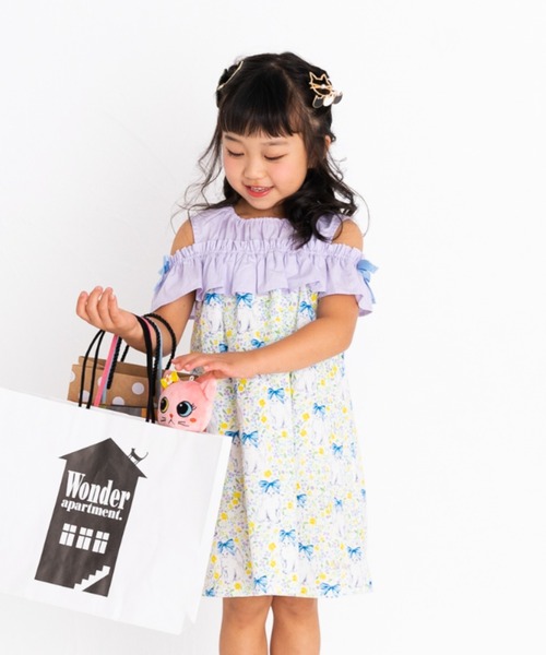 ワンピース ハナネコリボンｐｔオフショルダーワンピース Zozotown Yahoo 店 通販 Yahoo ショッピング