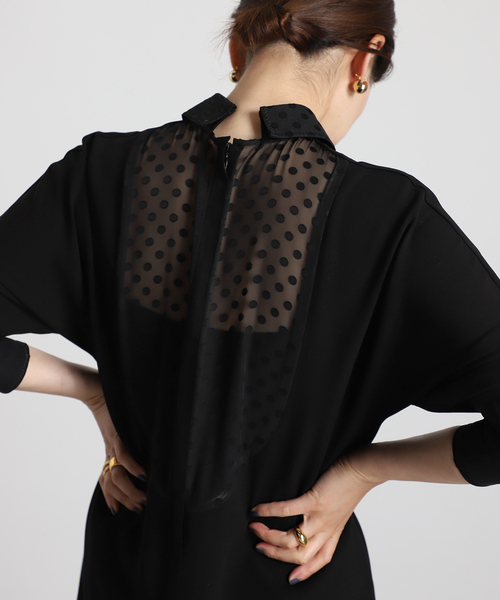 VERMEIL par iena ワンピース 「Room no.8 BLACK/ルームエイト