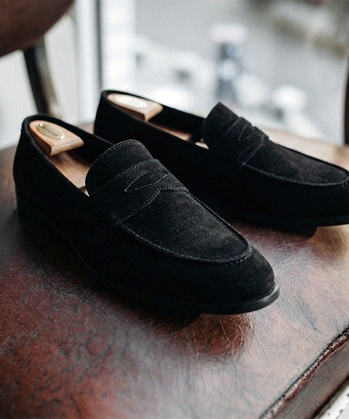 London Shoe Make（ロンドンシューメイク） ローファー 本革 スリム