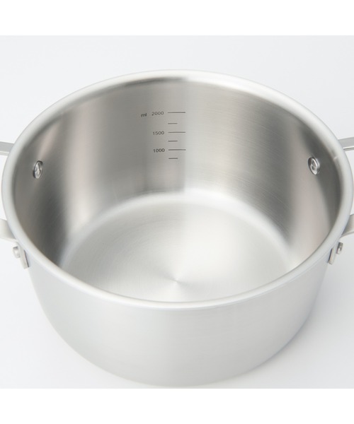 無印良品（MUJI） 鍋 ステンレスアルミ全面三層鋼両手鍋 約3．0L