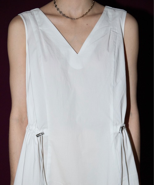 JOSE MOON TENT LINE DRESS ホワイト JOSE MOON TENT LINE DRESS ホワイト Eco Lindsey Linen Trench