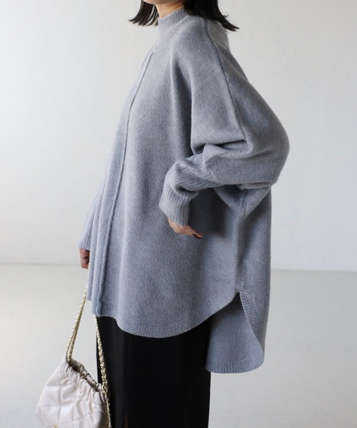 ap retro ニット セーター ハイネックラウンドBIGニット レディース