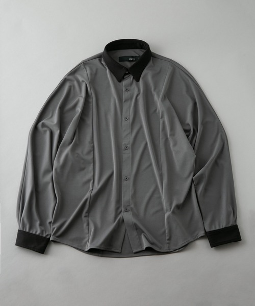 シャツ 「UNIIT/ユニット」衿配色　襟刺繍　ドルマンスリーブシャツ　ビッグシルエット　韓国モード　フラワー刺繍 メンズ レディース | UNIT（NIXON） | 16