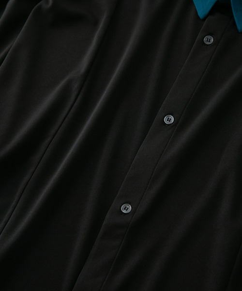 シャツ 「UNIIT/ユニット」衿配色　襟刺繍　ドルマンスリーブシャツ　ビッグシルエット　韓国モード　フラワー刺繍 メンズ レディース | UNIT（NIXON） | 19