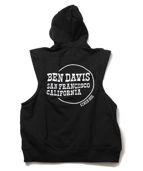 BEN DAVIS ベスト ジレ 「BEN DAVIS」ジップアップ スウェット