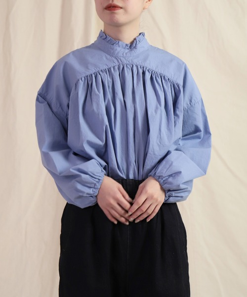 ブラウス シャツ 「Brocante / ブロカント」 50ブロード ヴロンブラウス レディース Brocante ブラウス シャツ 「Brocante / ブロカント」 50