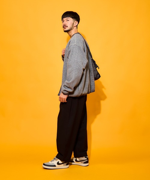 トップス BURLAP OUTFITTER 21SS Nylon CARDIGAN Women Knitted Long Sleeve Spring Turtleneck Zipper Cardigan